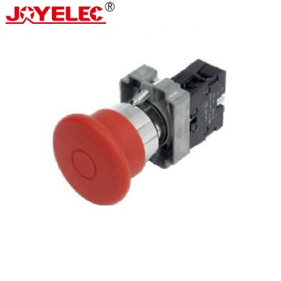 Push-Pull Mushroom Head Emergency Stop Push Button Switch Pushbutton 40mm 60mm LA167-B2-BT42 1NC 1NO1NC Red