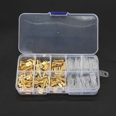 135pcs 2.8/4.8/6.3mm Crimp Terminals Insulated Seal Electrical Wire Connectors Crimp Terminal Connector Assortment Kit