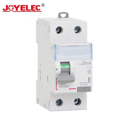 Factory Direct Selling DX3 Miniature Circuit Breaker MCB RCCB 2P 10A 16A 20A 25A 32A 40A 63A Magnetic 2P Earth Leakage Circuit