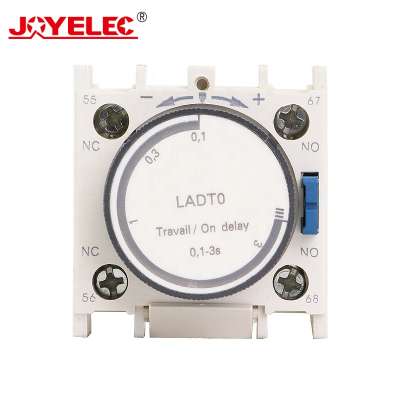 LADT0 0.1-3S Time Delay Block Electricity Delay LA-DT0 For Contactor AC 1 NO + 1 NC LADTO