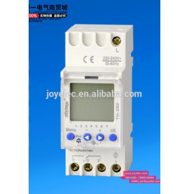 DIN RAIL TH292 Electric Digital Timer switch with second setting din rail / 220v battery operated timer