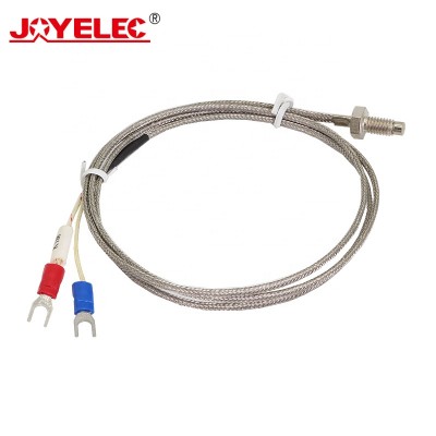 M6 Screw Probe K E Type Thermocouple 1M 2M 3M 4M 5M Industrial Temperature Sensor Cable Wire