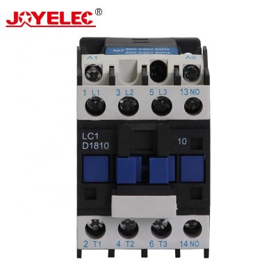 CJX2 1810 LC1D1810 18A AC Contactor Motor Magnetic Contactor 3 Phase 3P 3 Pole 1NO Contacts Relay 380V 220V 110V 36V 24V Coil