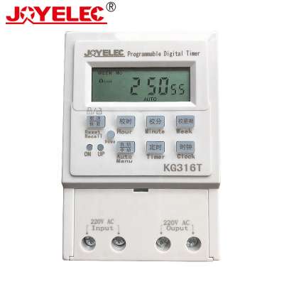 LCD Programmable Weekly 220v Outdoor Indoor Time KG316T Control Digital Electron Timer Switch